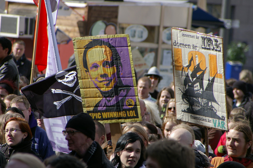 Pirate Party protest, by kenny_lex@Flickr